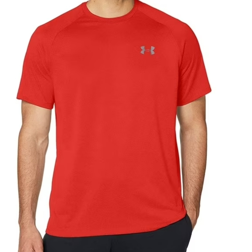 Under Armour Men's Red Short Sleeve Tee